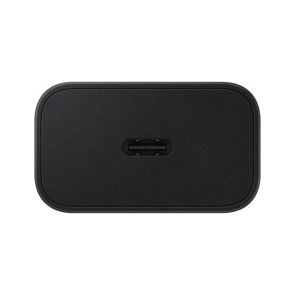 شارژر دیواری 25 وات سامسونگ مدل EP-T2510 با اتصال به پریز دوشاخه (استاندارد ایران) و تکنولوژی شارژ سریع USB PD 3.0، دارای یک عدد درگاه خروجی USB Type-C