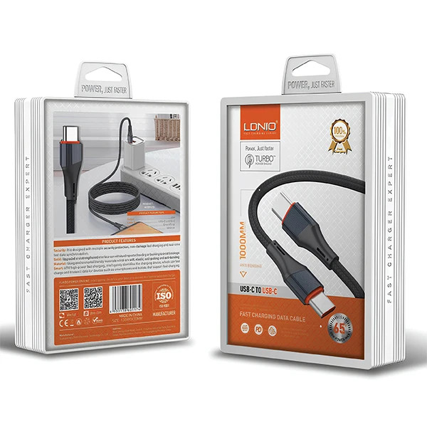 کابل USB-C الدینیو مدل LC641C طول 1 متر
