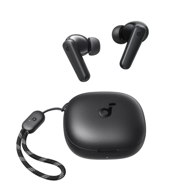 هدفون بلوتوثی انکر مدل SoundCore R50i A3949 با نویز کنسلینگ میکروفون، درگاه شارژ USB Type-C، دارای فناوری AI-Enhanced Calls برای کاهش نویز و بهبود مکالمات، مقاوم در برابر رطوبت و عرق