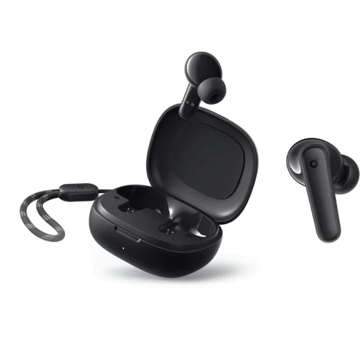 هدفون بلوتوثی انکر مدل SoundCore R50i A3949 با نویز کنسلینگ میکروفون، درگاه شارژ USB Type-C، دارای فناوری AI-Enhanced Calls برای کاهش نویز و بهبود مکالمات، مقاوم در برابر رطوبت و عرق