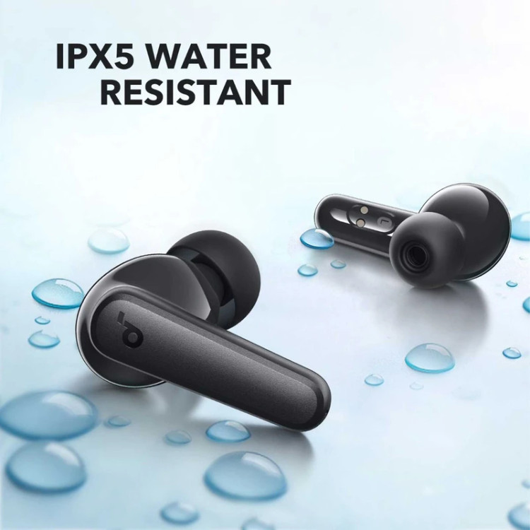 هدفون بلوتوثی انکر مدل SoundCore R50i A3949 با نویز کنسلینگ میکروفون، درگاه شارژ USB Type-C، دارای فناوری AI-Enhanced Calls برای کاهش نویز و بهبود مکالمات، مقاوم در برابر رطوبت و عرق