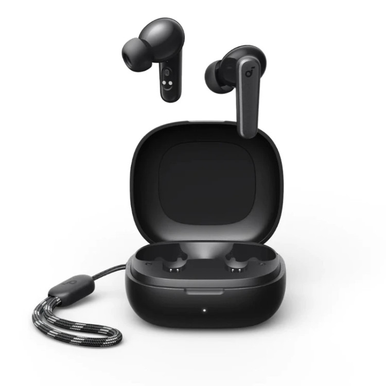 هدفون بلوتوثی انکر مدل SoundCore R50i A3949 با نویز کنسلینگ میکروفون، درگاه شارژ USB Type-C، دارای فناوری AI-Enhanced Calls برای کاهش نویز و بهبود مکالمات، مقاوم در برابر رطوبت و عرق
