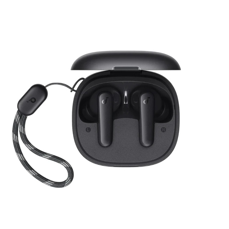 هدفون بلوتوثی انکر مدل SoundCore R50i A3949 با نویز کنسلینگ میکروفون، درگاه شارژ USB Type-C، دارای فناوری AI-Enhanced Calls برای کاهش نویز و بهبود مکالمات، مقاوم در برابر رطوبت و عرق