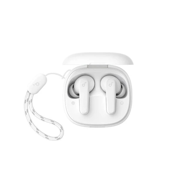 هدفون بلوتوثی انکر مدل SoundCore R50i A3949 با نویز کنسلینگ میکروفون، درگاه شارژ USB Type-C، دارای فناوری AI-Enhanced Calls برای کاهش نویز و بهبود مکالمات، مقاوم در برابر رطوبت و عرق