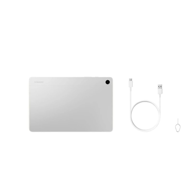 تبلت 11 اینچ سامسونگ مدل Galaxy Tab A9 Plus 5G با ظرفیت 128 گیگابایت و رم 8 گیگابایت، قابلیت پشتیبانی از یک سیم کارت و رزولوشن دوربین 8 مگاپیکسل، قابلیت تماس صوتی با سیمکارت
