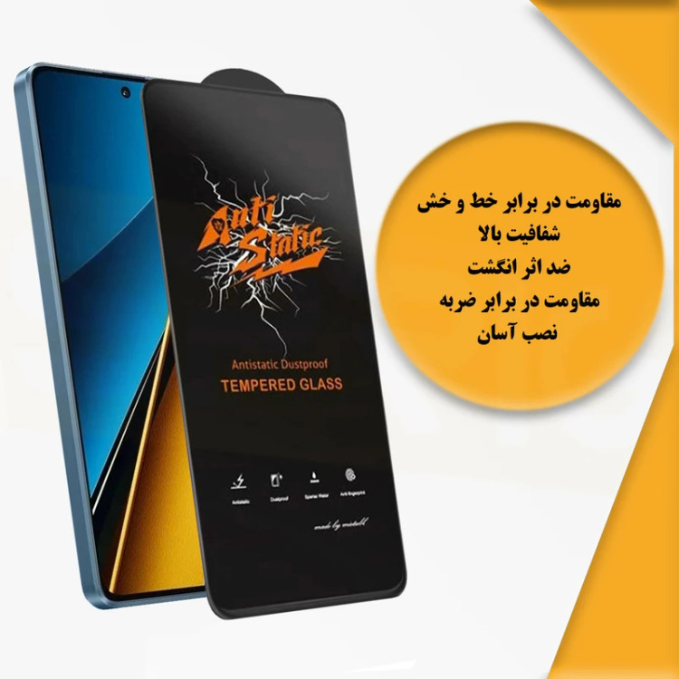 محافظ صفحه نمایش آنتی استاتیک مدل antistatic مناسب برای گوشی موبایل سامسونگ Galaxy A51 4G / A51 5G / A52 4G / A52 5G / A52s 5G / A53 / M31s / S20 FE / S20 FE 5G / S20 FE 2022
