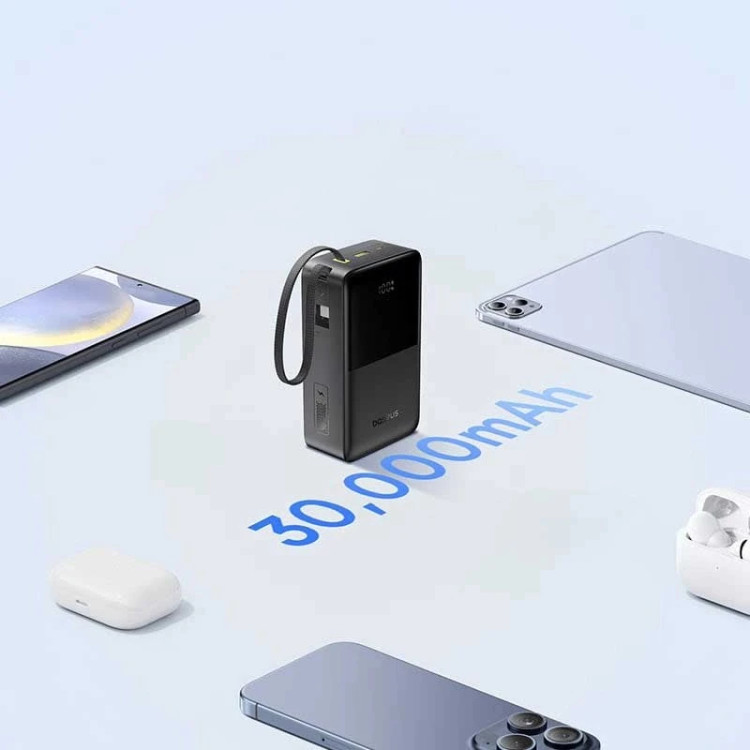 پاوربانک 22 وات بیسوس مدل EnerFill FC51 Bipow 2 Pro ظرفیت 30000 میلیآمپرساعت به همراه کابل متصل USB-C