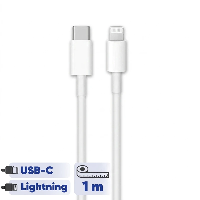 کابل تبدیل USB-C به لایتنینگ اپل طول 1 متر