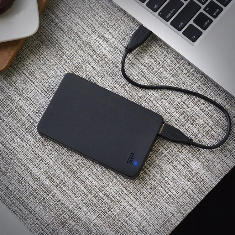 هارد اکسترنال سیلیکون پاور مدل Stream S05 ظرفیت یک ترابایت دارای رابط USB Type-A 3.2
