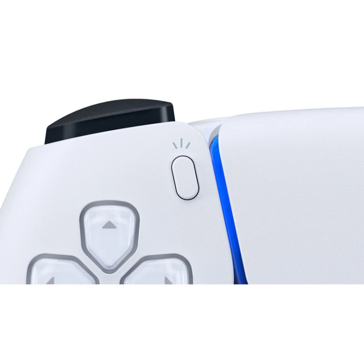 دسته بازی پلیاستیشن 5 سونی مدل DualSense سری CFI-ZCT1W با اتصال بیسیم و باسیم، باتری داخلی قابل شارژ، بازخورد هپتیک، تریگرهای تطبیقی، تاچپد، سنسور حرکتی، اسپیکر و میکروفون داخلی، پشتیبانی از Dolby Atmos