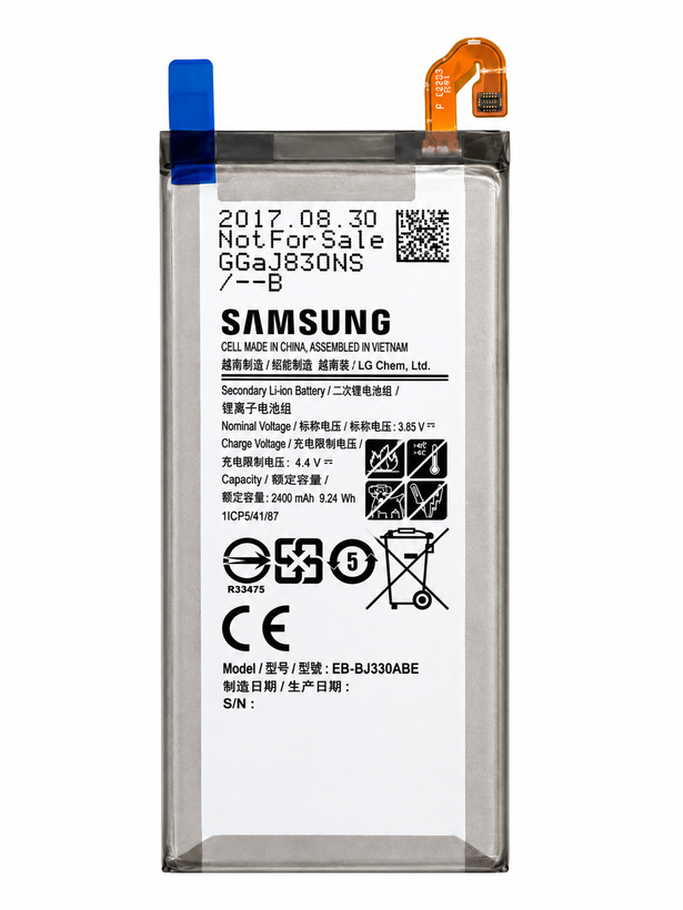 باتری اصلی موبایل مدل EB-BJ330ABE با ظرفیت 2400mAh مناسب برای گوشی موبایل سامسونگ Galaxy J3 Pro