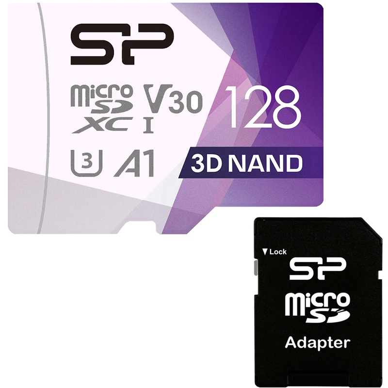 کارت حافظه microSDXC سیلیکون پاور مدل Superior Pro کلاس 10 استاندارد UHS-I U3 سرعت 100MBps ظرفیت 128 گی