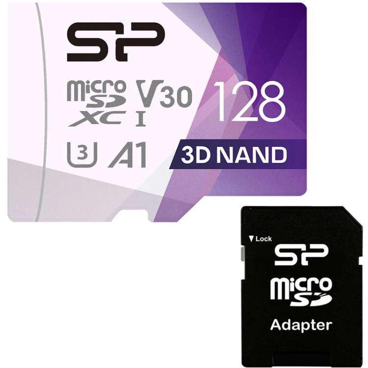 کارت حافظه microSDXC سیلیکون پاور مدل Superior Pro کلاس 10 استاندارد UHS-I U3 سرعت 100MBps ظرفیت 128 گی