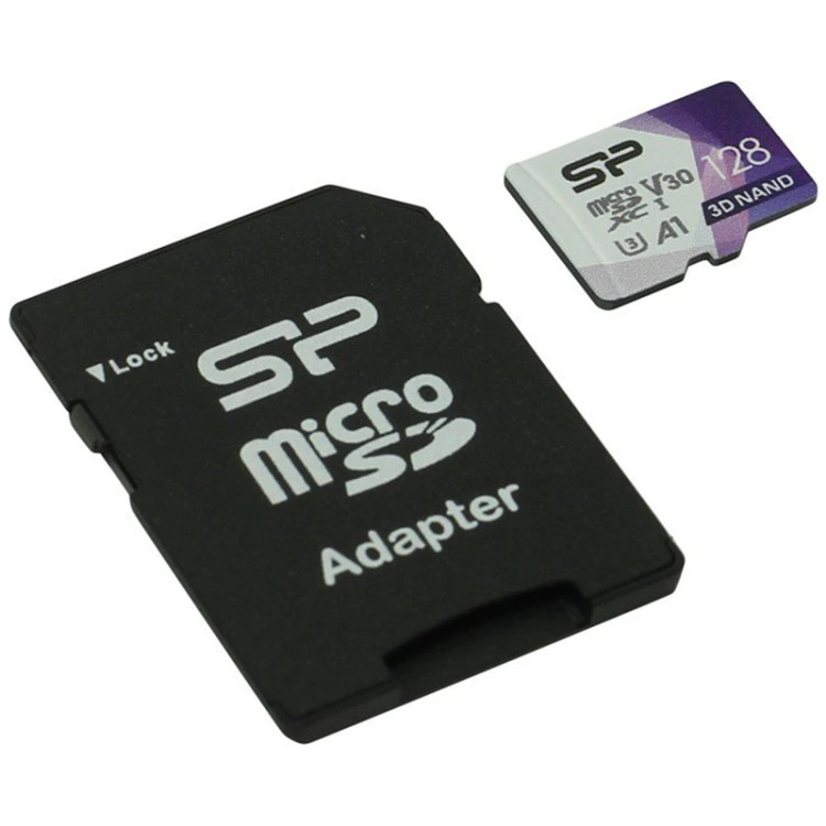 کارت حافظه microSDXC سیلیکون پاور مدل Superior Pro کلاس 10 استاندارد UHS-I U3 سرعت 100MBps ظرفیت 128 گی