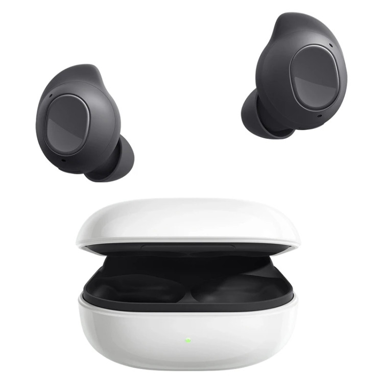 هدفون بلوتوثی سامسونگ مدل Galaxy Buds FE با نویز کنسلینگ فعال (ANC)، درگاه شارژ USB Type-C، دارای میکروفون دوگانه، مقاوم در برابر رطوبت و عرق