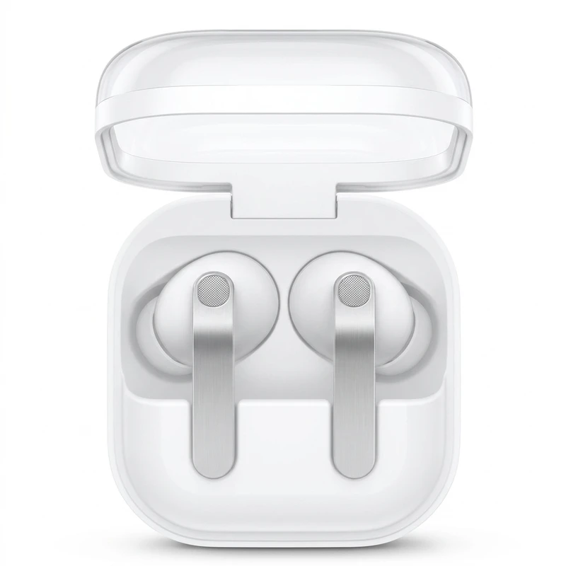 هدفون بلوتوثی سامسونگ مدل Galaxy Buds 4 Pro با نویز کنسلینگ فعال ANC، نویز کنسلینگ میکروفون ENC و صدای محیطی، میکروفون سه‌گانه، درایور 11 میلی‌متری، بلوتوث 6.1، شارژ بی‌سیم و مقاومت در برابر آب IP67
