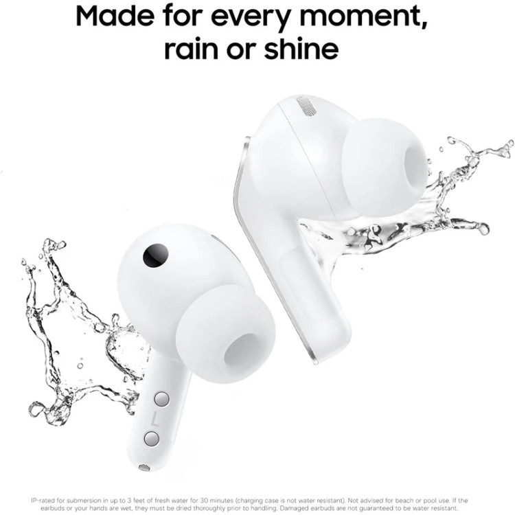 هدفون بلوتوثی سامسونگ مدل Galaxy Buds 4 Pro با نویز کنسلینگ فعال ANC، نویز کنسلینگ میکروفون ENC و صدای محیطی، میکروفون سهگانه، درایور 11 میلیمتری، بلوتوث 6.1، شارژ بیسیم و مقاومت در برابر آب IP67